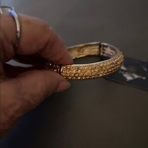 Monet Gold Textured Bracelet